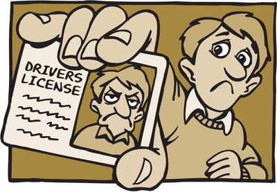 A guy in Wisconsin got his driver’s license photo taken with half a beard!