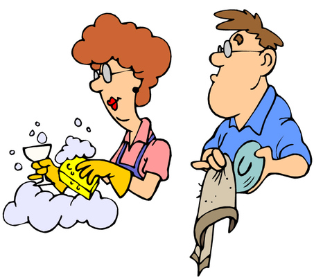 The average person spends the equivalent of 6 full days each year doing this household chore. What is it?