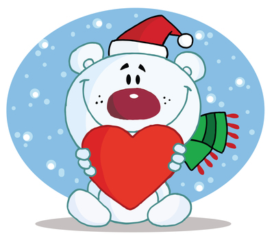 Giant snow bear sculpture!