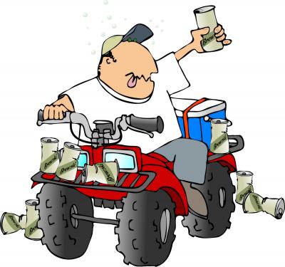 ATV Thief Gets Instant Karma After Stealing a Four-Wheeler from Parking Lot!