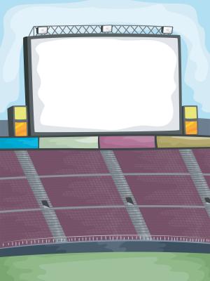 Fan Playing Hooky Caught by Jumbotron During Football Game!